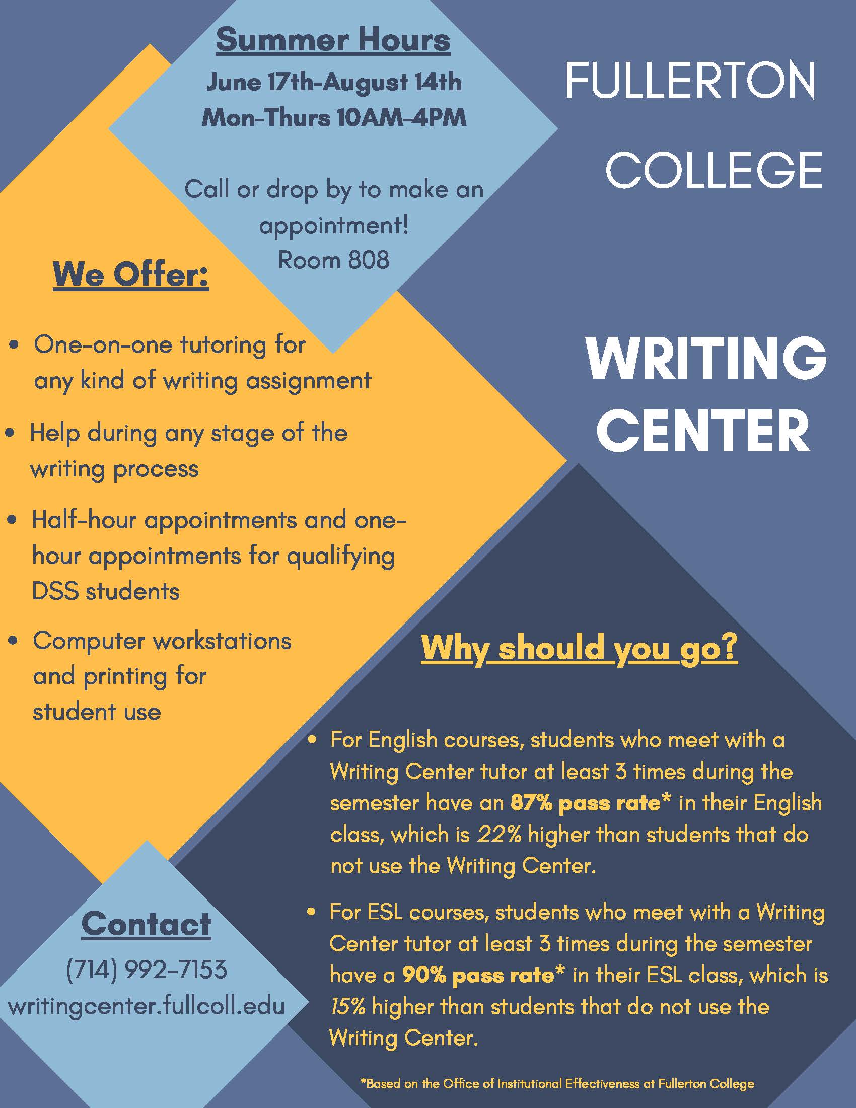 Writing Center Academic Support Center